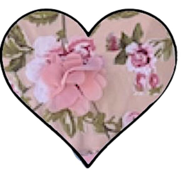 Lulus Pink Floral Applique Tie-Strap Midi Authentic Sweetness Dress Size S - Picture 7 of 12